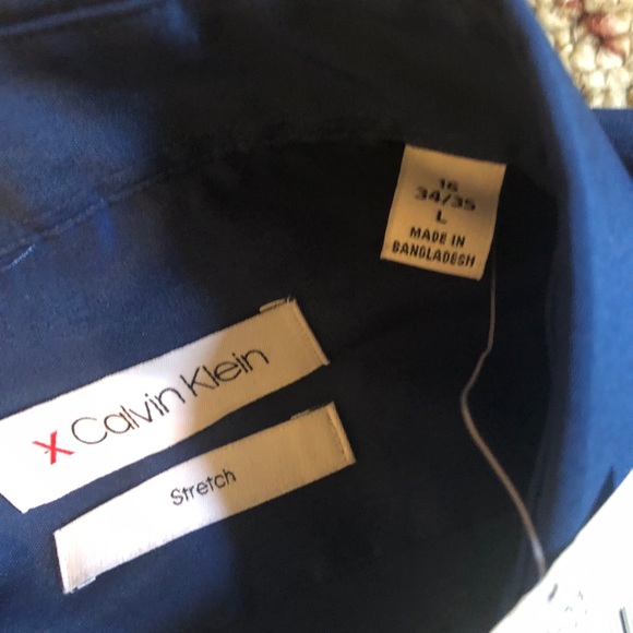 Calvin Klein Blue Dress Shirt - Picture 3 of 3